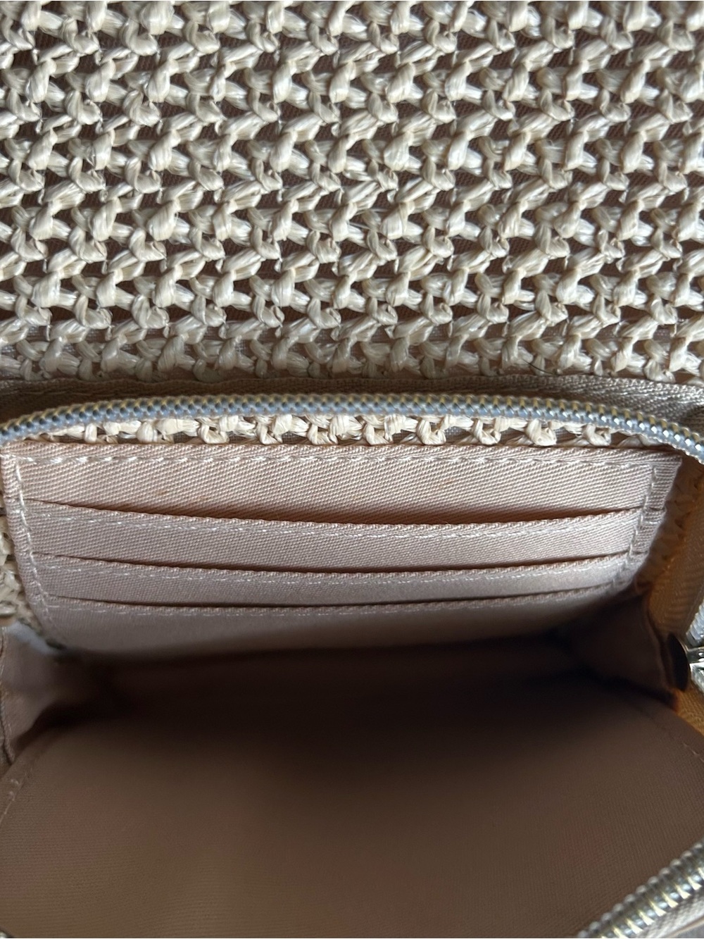 Beis Raffia Sling Backpack - Picture 8 of 8